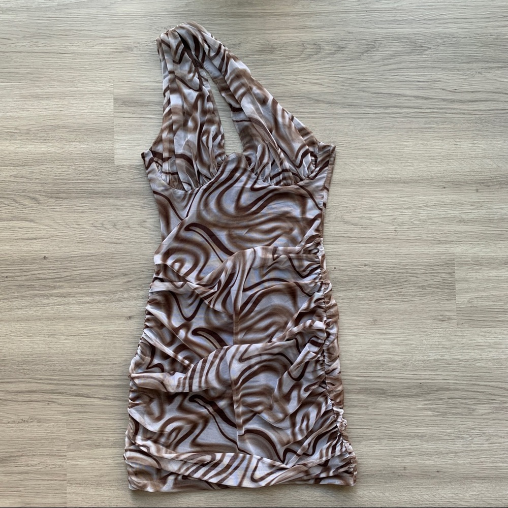 SUPDERDOWN Kasey mesh mini dress - size S